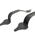 Bulletproof Garage Door Hardware Kit With Decorative Handle And Toughened Steel Hinges Delivering Smooth Damping Zero Rebound For Frameless Framed Cabinet Doors Solid As A Rock Upgrade black steel hinges with decorative design for cabinet installation.
