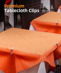 12 Pack Heavy Duty Tablecloth Clips, Stainless Steel Rust Proof Tablecloth Clamps For A Secure Fit On Restaurant Tables