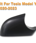 Shop Spec Right Side Mirror Lower Cover Shell For Tesla Model Y 2020 To 2023 Black aftermarket cap side view image