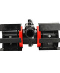 Side view of nine teeth disc harrow for grass mower tiller scarifier attachments, showing heavy duty aluminum alloy construction.