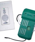 Wall Mount Ceiling Fan Control System White 3 Speed Dry Rated ABS Durable Wall Module With On Off Switch Includes Ivory And White Plates Easy Install No Fuss Fits Most Ceiling Fans