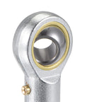Two Pack 10mm Bore Spherical Rod End Bearing With M10x1.5 Left Hand Female Thread Self Lubricated Joint For Hydraulic Cylinders And Machinery, steel body close-up