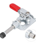 Heavy Duty Adjustable Toggle Clamp With Push Pull Action And Quick Release For Woodworking Welding And DIY Projects Jigs And Home Decor With Pro Grade Reliability And Easy One Hand Operation, red handle