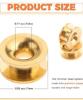 Beefy Metal Eyelets Kit For Universal Grass Trimmer Heads 5 Pack Sleeve Eyelets Replacement Parts For Lawn Care Garden Maintenance And Yard Work Fits Most Brands, 0.55 in/14 mm copper eyelet