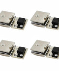 Heavy Duty Zinc Alloy Swivel Cabinet Hinges Set Of 4 For Glass Doors Wine Storage showing four sturdy hinges for easy installation.