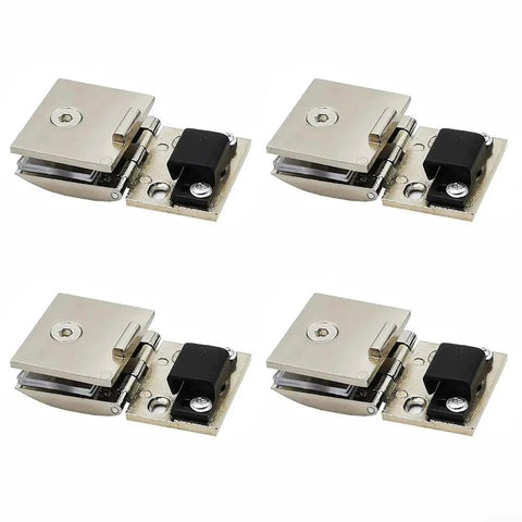 Heavy Duty Zinc Alloy Swivel Cabinet Hinges Set Of 4 For Glass Doors Wine Storage showing four sturdy hinges for easy installation.