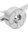Close-up of Must-Have Cutting P80 Gauge With Crazy Strong Magnetic Base, showcasing thick alloy build and magnets for precision cuts.
