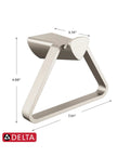 Towel Ring In Stainless Steel, Wall Mounted Bathroom Accessory With Durable Finish That Holds Up Against Corrosion And Tarnish