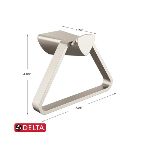 Towel Ring In Stainless Steel, Wall Mounted Bathroom Accessory With Durable Finish That Holds Up Against Corrosion And Tarnish