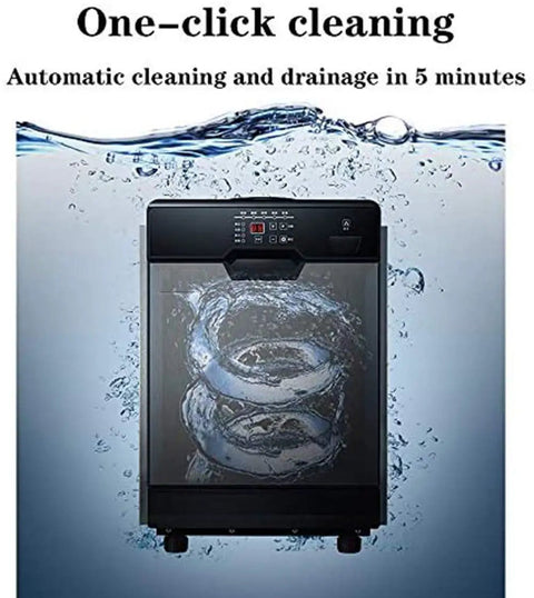 Top Tier Counter Top Ice Maker Delivers Sixty One Pounds Daily with automatic cleaning and drainage feature in 5 minutes.