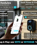 Using mobile app with Hardwired Level 2 EV Charger 48 Amps 11.5kW 240V With 25 Ft Cable J1772 And NACS Compatible Wall Mount
