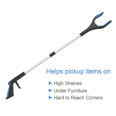 32 Inch Extra Long Grabber Reacher Tool With Magnet Tip, Lightweight Heavy Duty Reacher For Seniors, Wheelchair Use, Easy Grab For Trash, Coins, Envelopes And Other Hard To Grasp Items