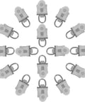 30 Pack Heavy Duty Double Wheel Curtain Track Pulleys Delivering Smooth As Silk Gliding Aluminum Alloy And Tough Plastic Rollers - white pulleys arranged in a pattern