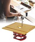 Badass Router Lift For Woodworking Table Insert Plate Motor Mount Swap Smooth Manual Lifting System, aluminum alloy top, 240x200mm.