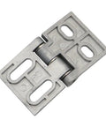 Flush Mount Hinges For Industrial Cabinets And Heavy Duty Equipment Thickened Hardware Hinges shown in zinc alloy close-up
