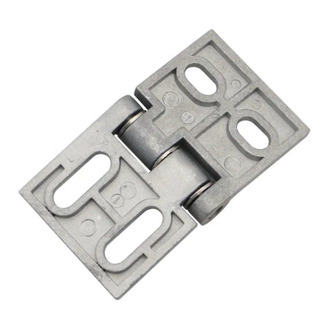 Flush Mount Hinges For Industrial Cabinets And Heavy Duty Equipment Thickened Hardware Hinges shown in zinc alloy close-up