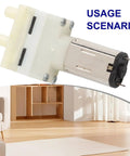 Heavy Duty Water Pump Motor Compatible With Roidmi Eve Plus Robot Vacuum Cleaner Easy Fit Replacement Part close-up showing motor and housing.