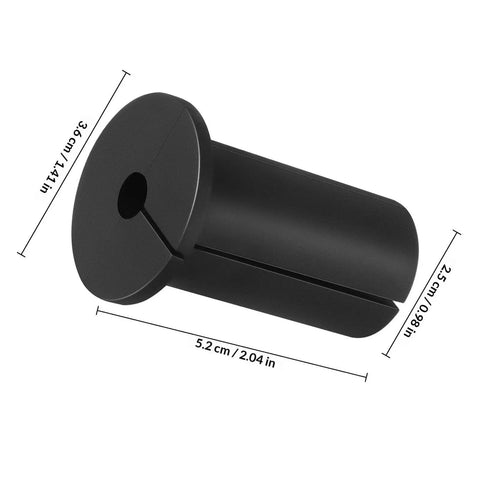 Heavy Duty Silicone Wall Cable Grommet Kit with 4 Tear Resistant Hole Covers For Messy Cord Management Easy Install Wire Concealment Hack That Looks Super Clean And Totally Dope In Any Room, black 5.2 cm