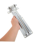 Heavy Duty Iron Truck Door Hinge With Anti Corrosion Finish For Cargo And Refrigeration Doors, Tough As Nails Hinge For Semi Trailer And Utility Trailer silver iron hinge with mounting holes