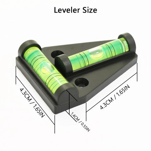 Compact Magnetic RV Bubble Level With Heavy Duty Adhesive Backing Makes Leveling Camper Or Motorhome A Total Breeze Without Drilling Holes Or Any Extra Fuss For Zero Sweat Setups On Every Road Trip