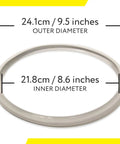 9 Inch Fagor Pressure Cooker Replacement Gasket Pack Of 2 Silicone Sealing Ring For Most Fagor Stovetop Models Durable Food Grade