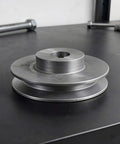 Heavy Duty Cast Iron V Belt Drive Pulley With 100Mm Od And 19Mm Bore For Compressor Shafts Featuring Single Groove Design
