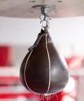 Beefy One Quarter Inch D Ring Shackles In Grade 304 Stainless Steel With Screw Pin suspending a boxing speed bag