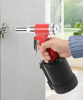 Air Powered Pneumatic Rivet Gun Set For Heavy Duty Riveting, Durable Stainless Steel And Aluminum Alloy Build, Pro-Grade High-Performance Pop Riveter Tool For Quick Pull Rivets, Ideal For Automotive, Metal Fabrication, And DIY on cabinet hinge