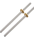 T8 Lead Screws 200mm Long 8mm Diameter 4 Lead Stainless Steel Threaded Rod With Copper Nut Trapezoidal Thread For 3D Printer