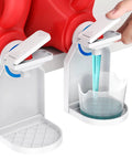 2 Pack Laundry Detergent Dispenser Cup Holder With Nozzle Button Upgrade No More Messy Drips And Runny Detergent Easy One Hand Use Cup Holder And Drip Tray
