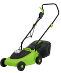 Corded Electric Lawn Mower 12 Amp Grass Cutter With Dethatcher 13 Inch Cutting Deck And Collection Bag lightweight easy start