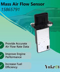 Mass Air Flow Sensor MAF Replacement for Cars and Trucks Direct Fit for 15865791 12576410 2134222 2133134 Engine Air Intake Sensor
