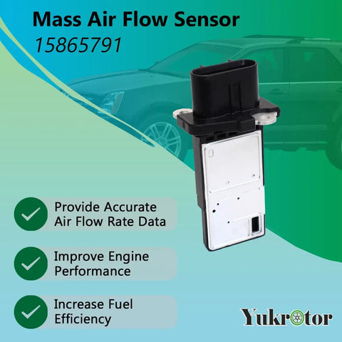 Mass Air Flow Sensor MAF Replacement for Cars and Trucks Direct Fit for 15865791 12576410 2134222 2133134 Engine Air Intake Sensor