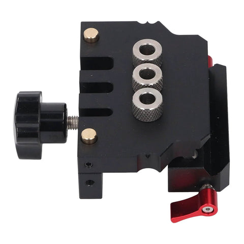 Self Centering Doweling Jig Kit Made From Aircraft Grade Aluminum With 3 In 1 Drill Bit Locator And 6Mm 8Mm 10Mm Doweling Bits
