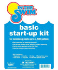 Pool Opening Starter Kit For Above Ground And In Ground Pools Up To 7500 Gallons, label with included chemicals