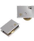 Two Pack Sliding Patio Door Rollers With 1-1/2 Inch Steel Ball Bearings, Adjustable Wheel Height For Smooth Quiet Operation