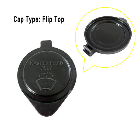 Windshield Washer Fluid Reservoir Cap For Toyota Vehicles Fits Avalon Camry Corolla; flip top design visible
