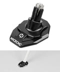 Beefy Kickstand Foot Extension Pad And Puck For Dirt Bikes, CNC Billet Aluminum, Wider Footprint To Prevent Sinking, Black