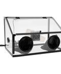 Fully Enclosed Electric Dust Box And Heavy Duty Debris Hauler For Workshop Rig And Commercial Cleanup Jobs No Fuss Operation With Dust Proof Storage Bin For Industrial Craft Spaces, clear design with suction ports.