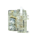 Side view of Heavy Duty Push Button Contact Block For 30mm Cutouts With 1NO 1NC Spring Return, Self Grounding Harmony Style 9001KA1