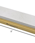 3 Stone Sharpening Stone Set With Wood Mounted Base, Pro Grade Soft Hard Black Stones In Coarse Fine And Extra Fine Grits, 2x8