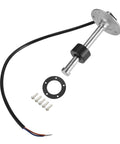 Plug and Play Universal Marine Fuel Sending Unit Float Replacement Gauge for Gas and Diesel Tanks Water Level Sender Sensor 5 Inch Stainless Steel Anti Corrosion Durable Boat Ready, stainless steel sender with gasket and screws