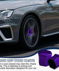 Car with 20 Pack Lug Nut Covers 19mm Hex With Removal Tool, Rust Proof Wheel Nut Caps Fits Most Vehicles, Glossy Purple