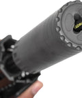 Close-up of Must-Have Carbon Fiber Suppressor Alignment Rods For Multi Caliber Guns, Lightweight Black Set With SI-SEND-IT-STICKS