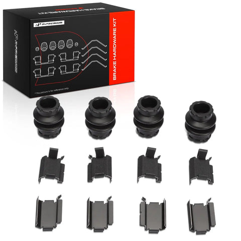 Top Tier Rear Side Disc Brake Hardware Kit For Ford Explorer Edge Taurus Flex Dodge Journey Grand Caravan Chrysler Town And Country Lincoln Mkx Mks 2009 To 2016 box with clips