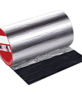 Heavy Duty Self Adhesive Roof Underlayment Roll Features Thick Aluminum Foil Backing, showing rolled up tape for easy installation.