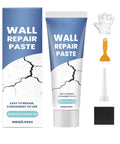Fast Dry Wall Crack Repair Paste For Quick Fixes And Smooth Restoration, Waterproof Caulk Formula with tools shown