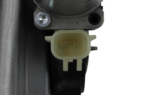 Close-up of GM Genuine Parts Rear Driver Side Power Window Regulator And Motor Assembly Direct Fit Easy Install OE Replacement cable