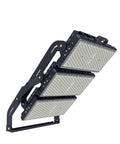 Top Shelf Heavy Duty Slick Waterproof Outdoor Led Flood Light No Fuss Commercial Job Site Lamp with three panels, adjustable angle.