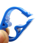 4 Pack Flow Control Hose Clamps For One Half Inch To One Quarter Inch Tubing, Plastic Clamps, Lab Shut Off Clips, Durable PE Plastic Construction
